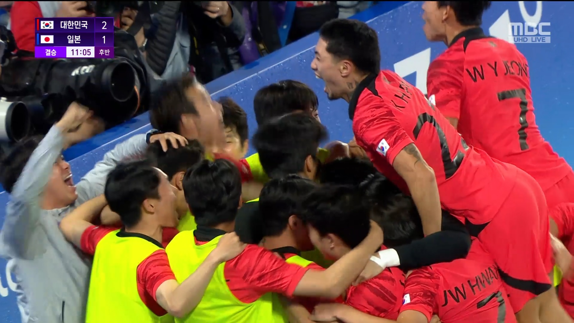 축구 | 남자 결승 <대한민국:일본> 후반 11분, '골에 대한 집착' 조영욱의 역전골! '2:1'