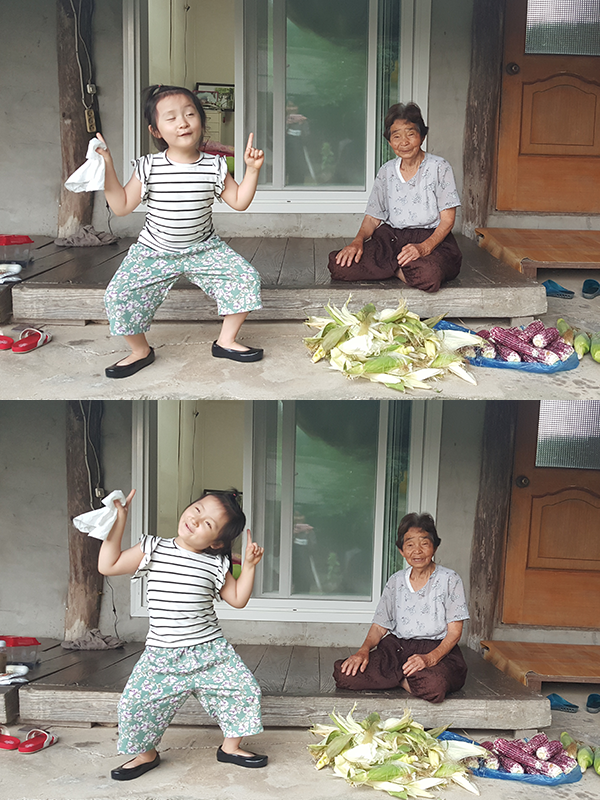 증손녀의 고무신 댄스