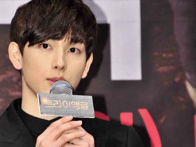 [제작발표회] 첫 성인연기 부담되지만 열심히 하겠다고 다짐하는 임시완  클립