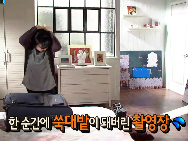 소품이 떨어져서 NG, 해피타임에 소개 [관련TV영상] 클립