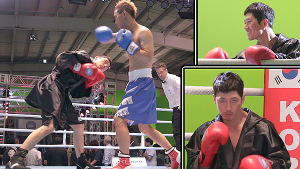 프로 복서로 변신한 지철 (Feat.귀염뽀짝 관람자 민우) 클립