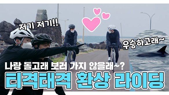 [기획영상] 이 집 케미 잘하네~! 케미 맛집 티격태격 제주도 환상 라이딩🚲(ft.나랑 돌고래🐬 보러 가지 않을래~🎵) 클립