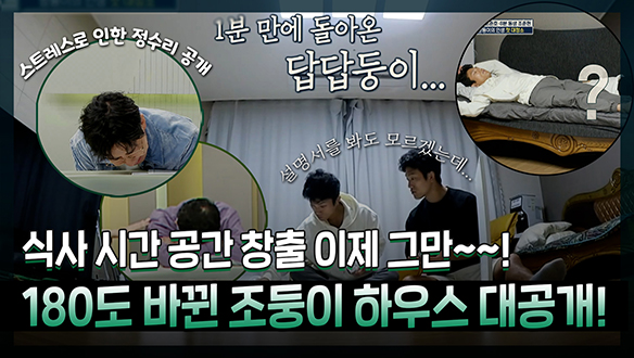 [기획영상] 식사 시간 공간 창출, 이젠 그만~~!😂 180도 바뀐 조둥이네 하우스 대공개! 클립