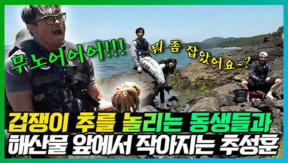 [기획영상]🐙해산물 앞에서 작아지는 추성훈과 🤣용트림까지 성대모사하는 동생들의 애교 대환장 파티🤣 클립