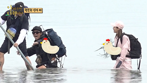 [선공개] 앞장서는 리더, 김종민?! "나 좀 살려줘 신지야!"😭 엉거주춤~무릎으로 겨우겨우 전진!! 클립