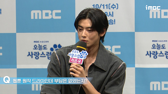 [제작발표회] 웹툰 원작 드라마인데 부담은 없었는지? 클립