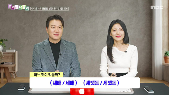 새배 / 세배, 새뱃돈 / 세뱃돈