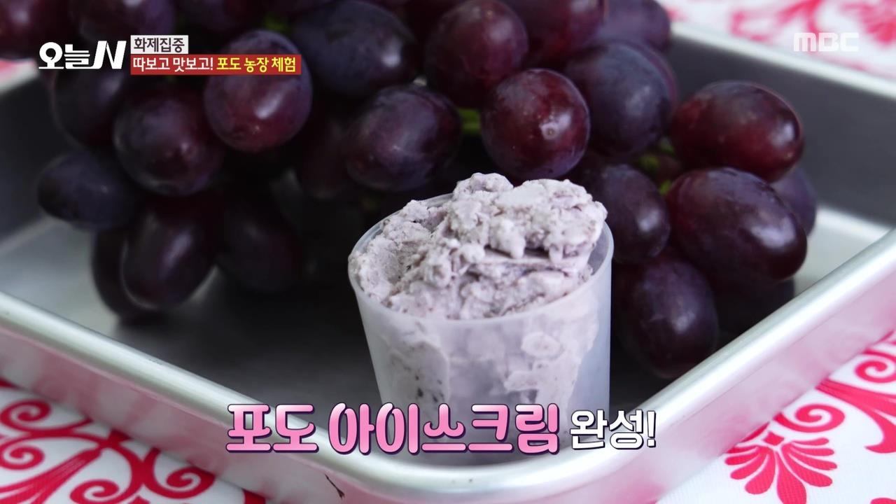 [오늘N] 포도 아이스크림 완성!