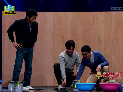 두 이방인, 깐죽의 절정 '나이스 지렛대' 클립 이미지