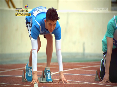 은퇴한다던 조권, 100m 압도적 1위 "깝사인볼트" 입증 클립 이미지