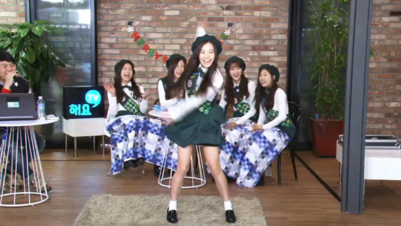 [해요TV] 에이프릴, 개인기 퍼레이드 클립 이미지