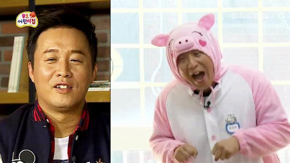 정준하 분홍 돼지 변신-뜨거운 인기에 '진땀', 무도 어린이집