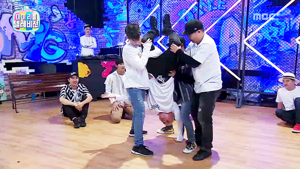 '미국춤 강좌' 박재범 - 나인틴 나이티에 도전한 로꼬! 재범과 크루의 도움으로 '수동 완성'