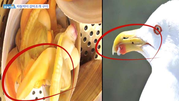 갈미조개와 차돌박이의 하모니! 간장소스와 절인 깻잎까지 곁들이면 입안에서 사르르~ 클립 이미지
