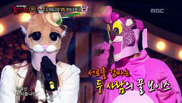 서로를 감싸는 두 사람의 꿀 보이스! 장화신고 노래할고양 vs 머리부터 발끝까지 핫핑크팬더 < 알 수 없는 인생 >  클립 이미지