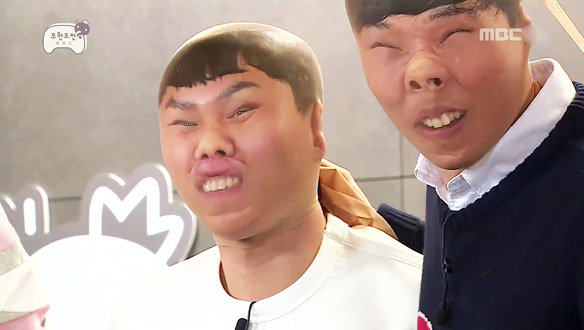 소장 욕구 일으키는 멤버들의 스타킹 벌칙 수행 '못생김 뿜뿜'…양세형의 첫 도전! 클립 이미지