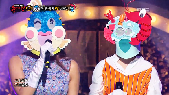 짙은 감성의 완벽 하모니! 이건 젖살이에요 복어아가씨 vs 대하드라마 여주인공 꽃새우 < 시간을 거슬러 > 클립 이미지