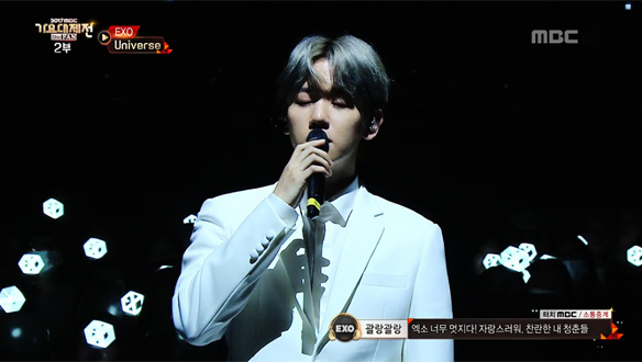 최초 공개! 감미로운 목소리로 무대를 물들인 EXO < Universe ♪>