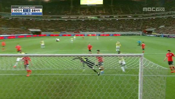 날카로운 슛 멋지게 막아네는 빛현우의 선방!