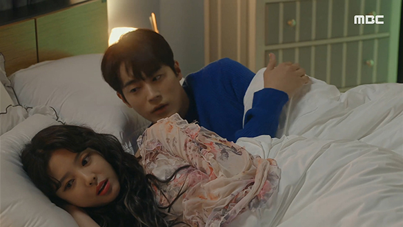 "나 떨어져. 진짜로"…선화(엄현경)와 한 침대에 눕기 위해 꼼수 부리는 재민(차서원)