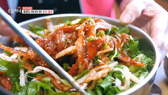 울릉도 바다의 맛! 물회 맛의 신세계☆ '꽁치 물회'