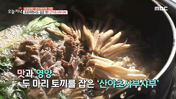 자연을 담은 봄 보양식♨ 맛과 영양 모두 잡은 '산야초 샤부샤부' 클립 이미지