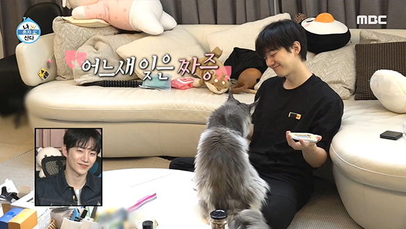 정조 역할 준비하는 왼손잡이 준호와 귀여운 방해꾼들