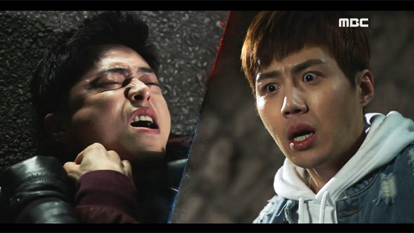 "천사 날개...!"…검은 헬멧에게 습격을 당하는 동탁(조정석), 또다시 위기에 닥치다! 클립 이미지