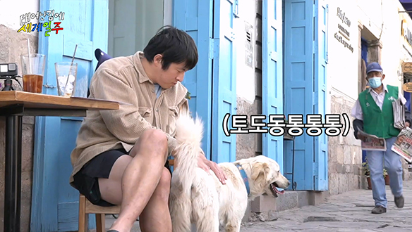 혼자 남겨진 기안84의 적적함 달래주는 동네 강아지♥