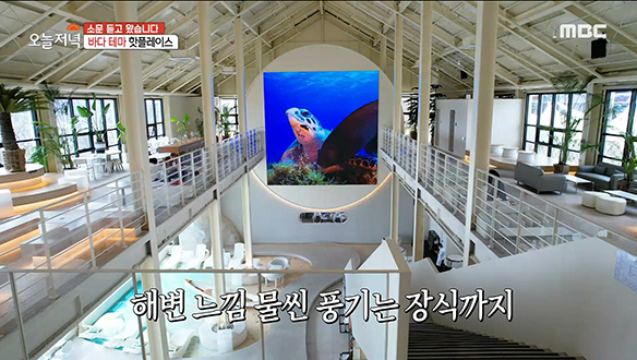 해변 느낌 물씬 풍기는 바다 테마 핫플레이스의 정체는? 클립 이미지