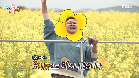 광활하게 펼쳐진 유채꽃밭에서 갑자기 이영자와 친구들 팬미팅?! 클립 이미지