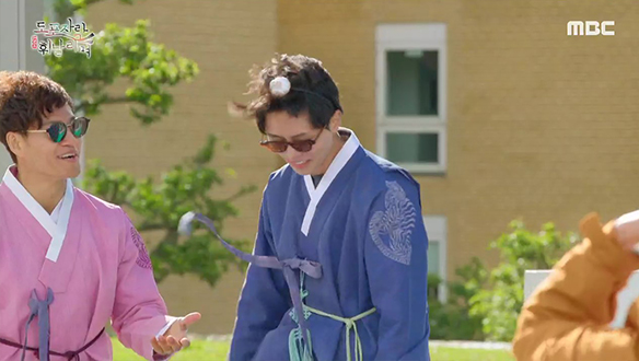 "진짜 귀여워~" 김종국X주우재, 머리띠 판매 위해 직접 착용하며 과한 상황극★ 클립 이미지