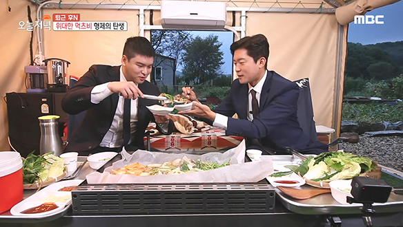 위대한 먹츠비 형제 이장우 X 김대호의 오리 로스구이