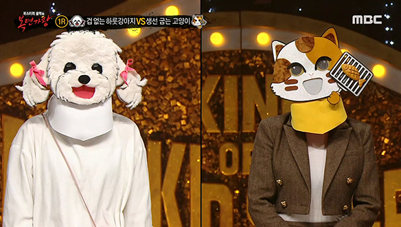 깜찍발랄 '겁 없는 하룻강아지' VS 시크도도 '생선 굽는 고양이'＜Hey, Hey, Hey＞