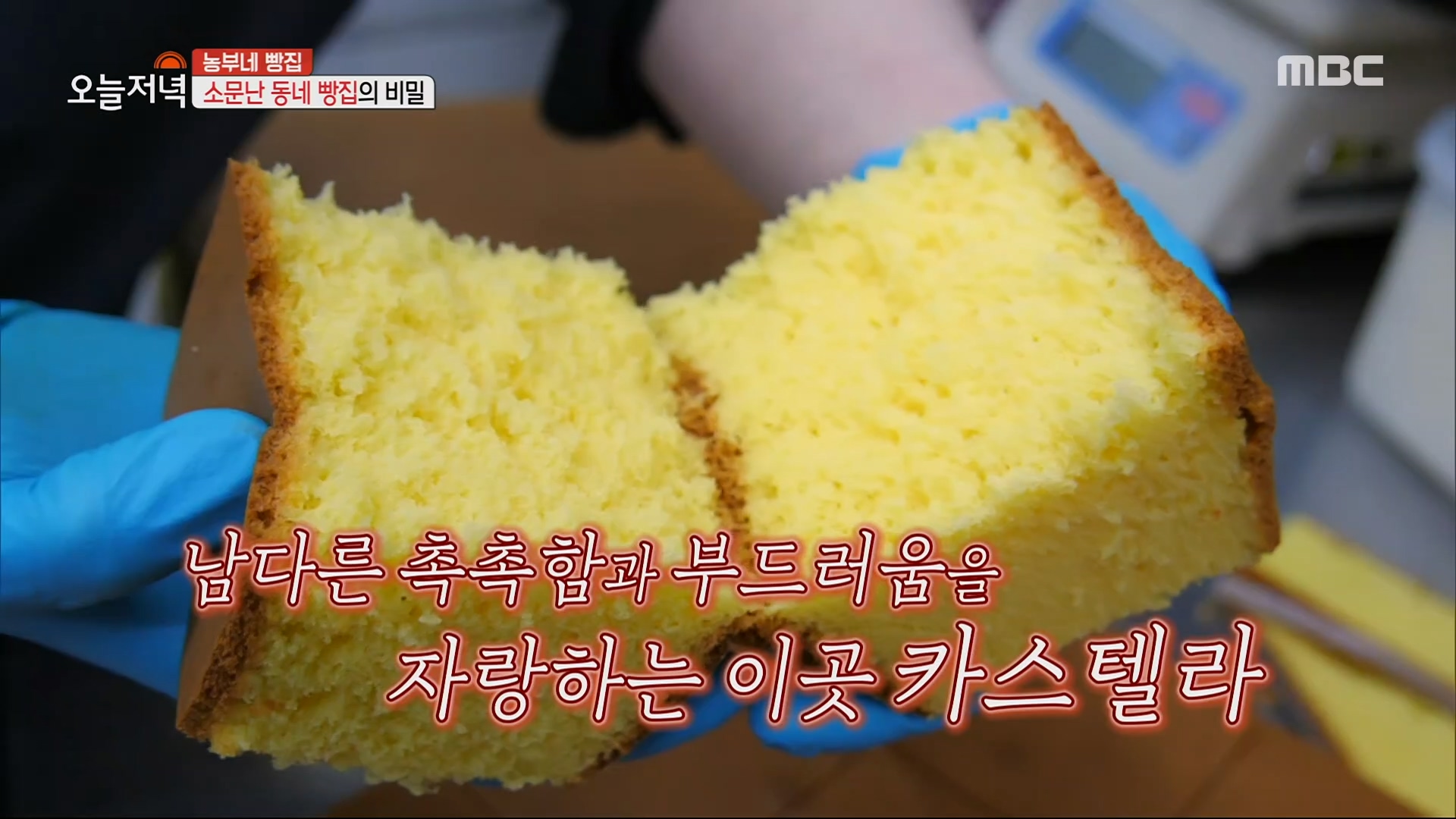 천연 벌꿀로 만든 부드러운 카스텔라