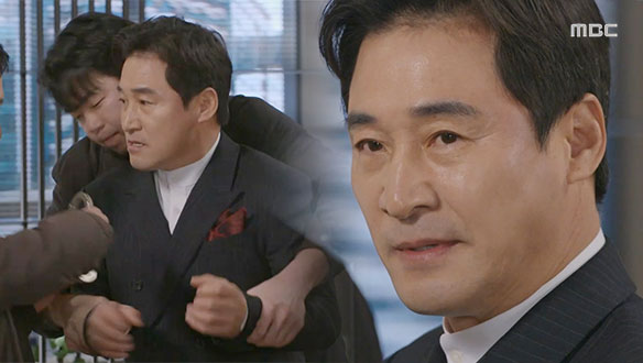 “살인 혐의로 긴급체포합니다“ 구속 당하는 두식(전노민)