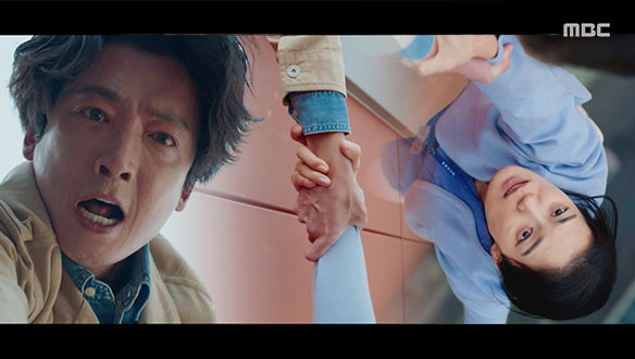 "죽지 말고 살아서 사과해요!" 무진(정경호), 서정(옥자연)을 향해 뻗은 손 클립 이미지