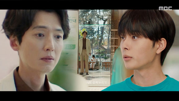 "저 죽은 거예요..?" 무진(정경호), 예상치 못한 윤재(유선호)와의 재회 클립 이미지