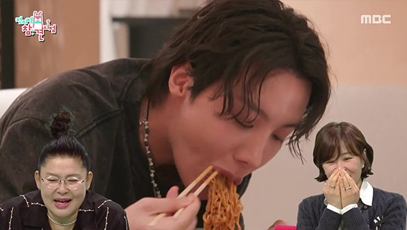 제이홉의 콘서트 루틴! 비빔면+스테이크 😋