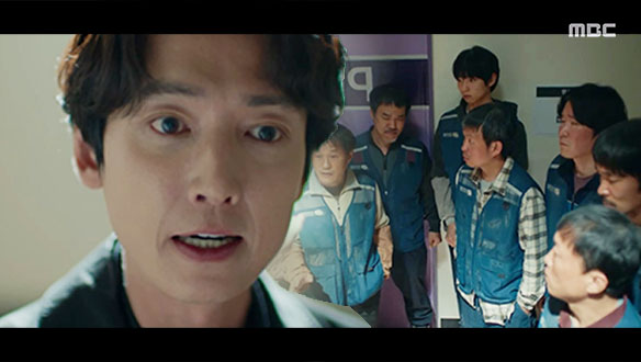 "더 큰 목소리로 분노하는 겁니다!" 노동자들의 분노를 끌어올리는 무진(정경호)!