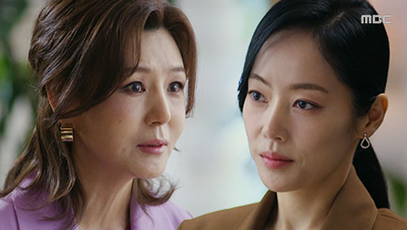 "내가 민사장한테 힘이 돼줄지...?" 경채(윤아정)와 마주한 연숙(이칸희)