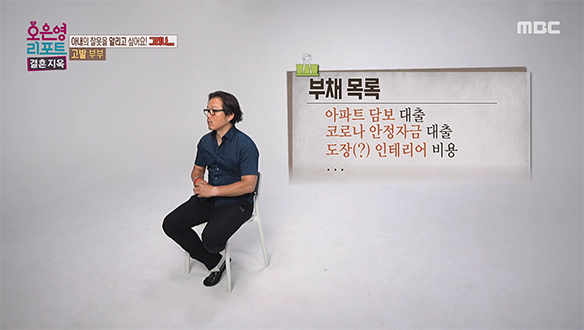 힘든 경제 상황 속, 하루하루 최선을 다해 버텨내고 있는 부부