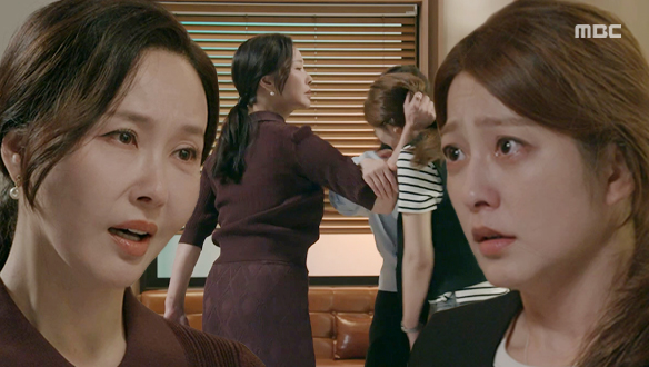 “얼씬거리지 말라 그랬지!“ 지후(성이언) 찾아온 지니(박세영)에 분통 터뜨리는 선경(최수린)