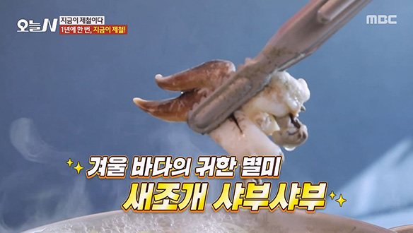 겨울 바다의 맛 '새조개 샤부샤부'★ 