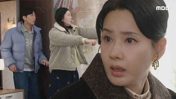 “도... 도둑이다!“ 가방을 뒤지는 화영(오현경)을 발견한 숙희(정소영)!