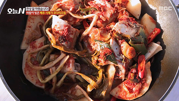 겨울바람이 빚은 '토종 배추 시래기 코다리조림'