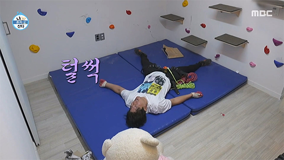 뱃살에 치여 박살 난 캣타워?!🐈 김대호의 눈물겨운 집 속 클라이밍 도전기💦