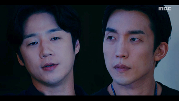  “예컨대 모방범이라거나“ 경찰의 킹피셔 범행 지목에 의문을 품는 태성(정준원)