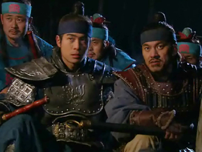 주몽의 수급을 대소에게 바치기위해 다물군 진영에 잠 클립 이미지